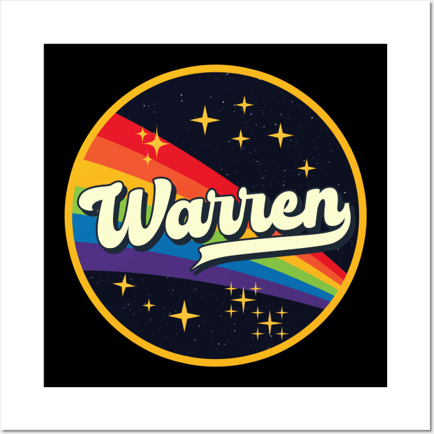 Warren // Rainbow In Space Vintage Style Wall Art by LMW Art